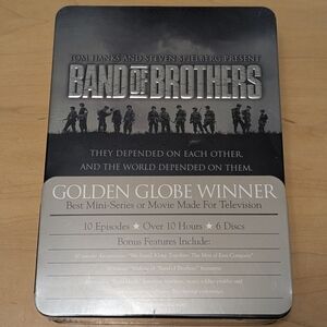 NEW Band of Brothers DVD 6-Disc Tin Box Set HBO Tom Hanks Spielberg War SEALED